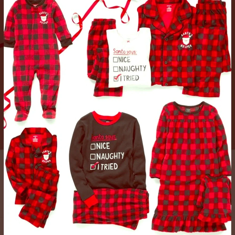 Carter’s Buffalo check girls Christmas dress 14 flannel